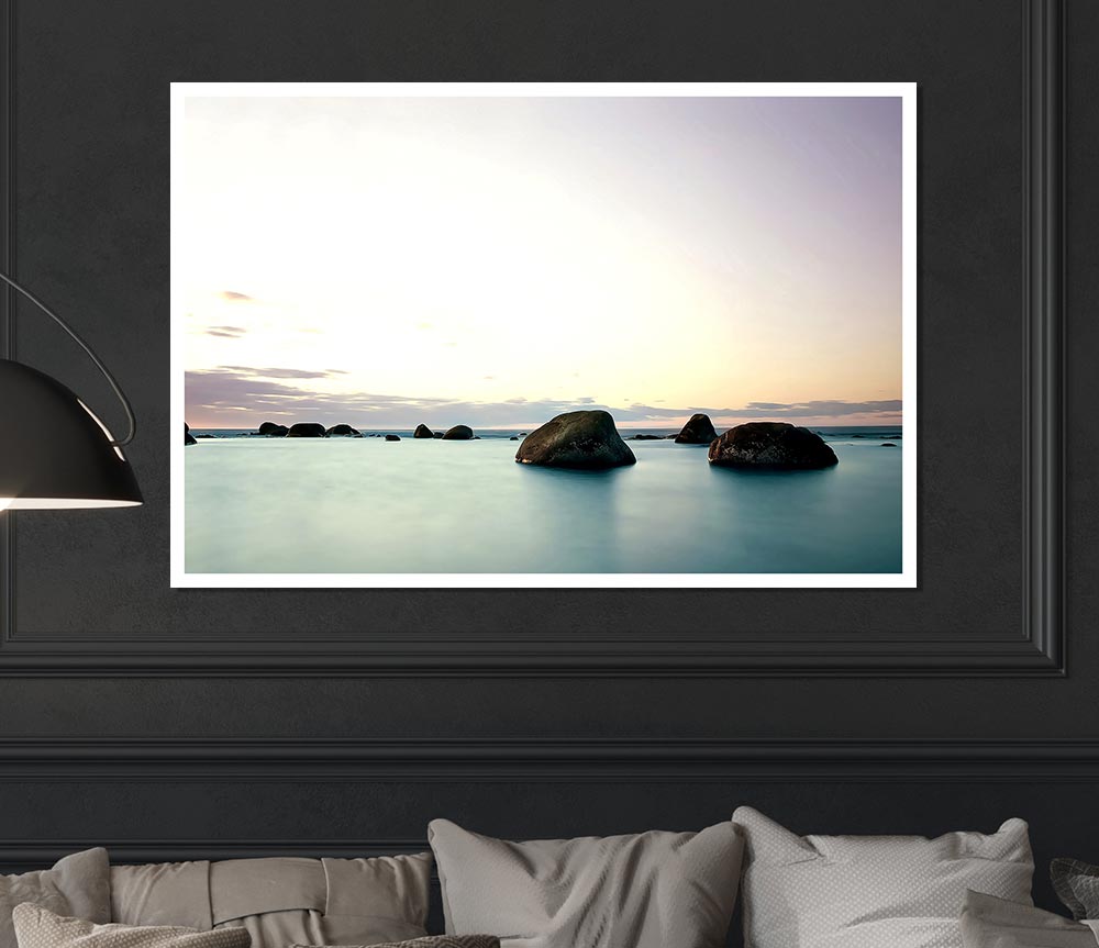 Beach Serenity Print Poster Wall Art