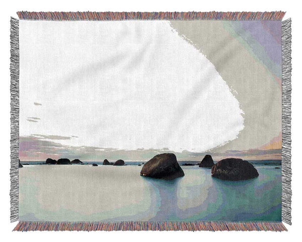 Beach Serenity Woven Blanket