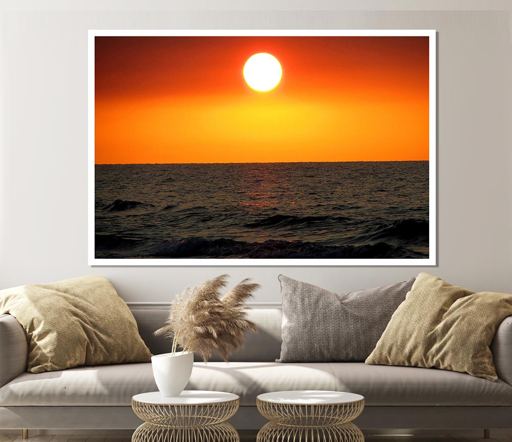 Caspian Sea Print Poster Wall Art