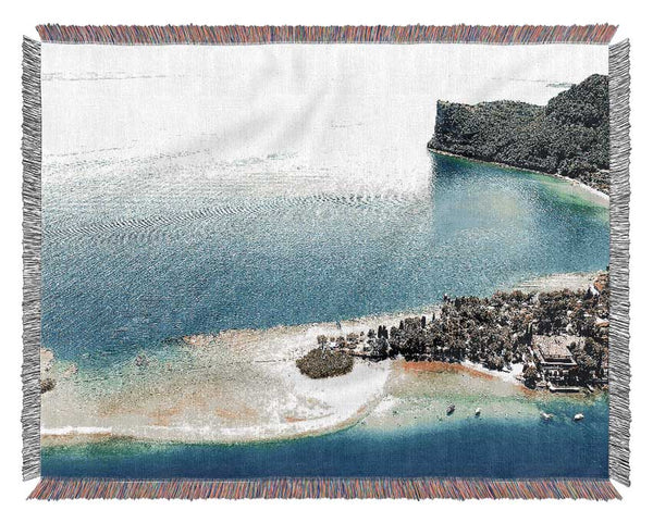 Garda Lake Italy Woven Blanket