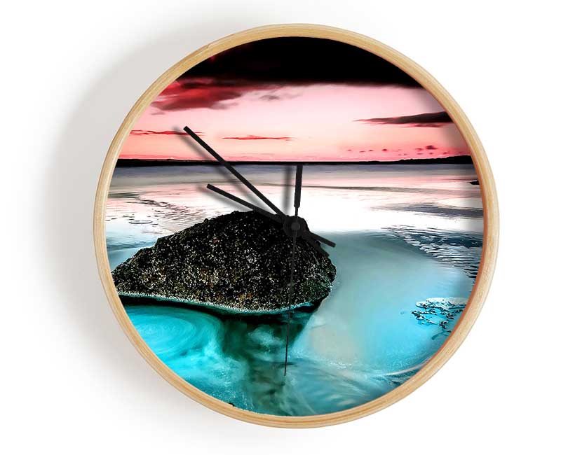 Swell Around The Rocky Ocean Clock - Wallart-Direct UK