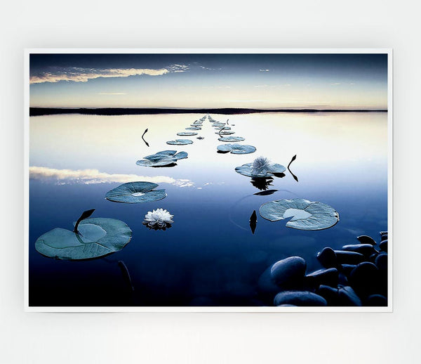 Lilies Print Poster Wall Art