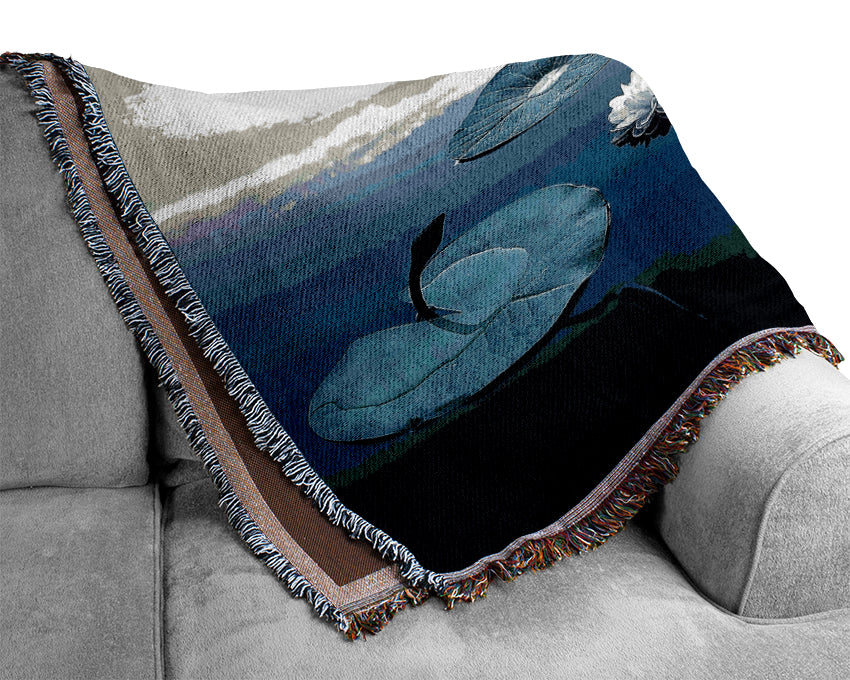 Lilies Woven Blanket