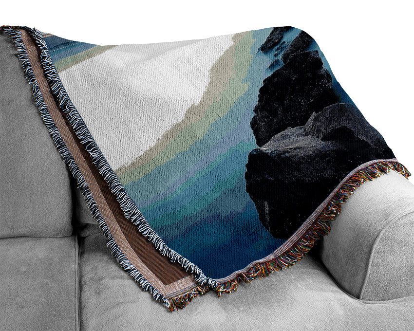 Island Blues Woven Blanket