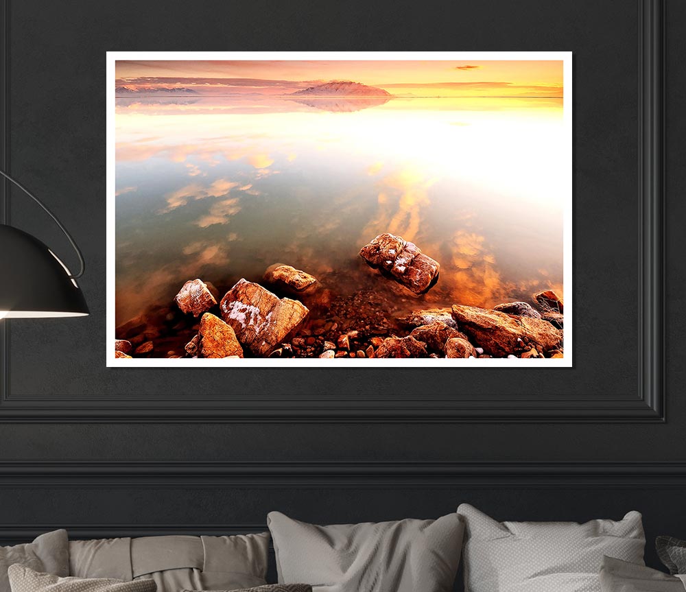 Calm Lake Wonder Print Poster Wall Art