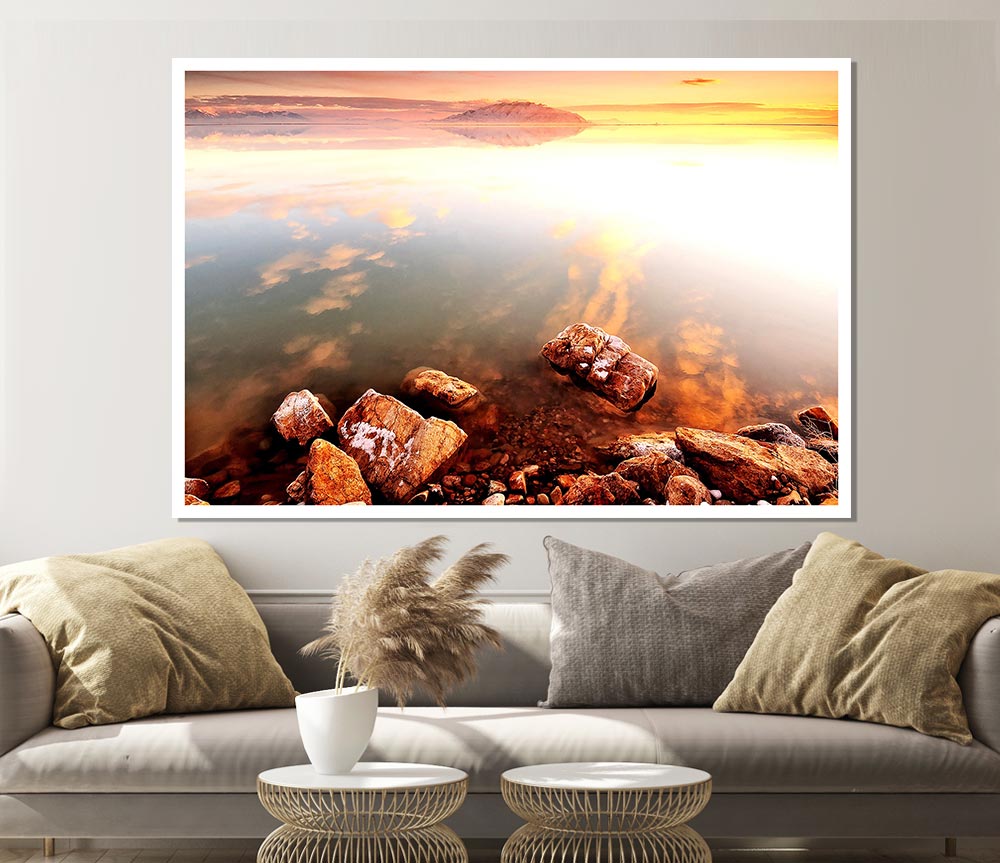 Calm Lake Wonder Print Poster Wall Art