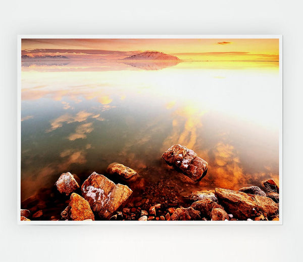 Calm Lake Wonder Print Poster Wall Art