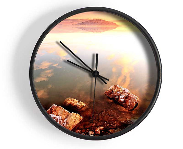 Calm Lake Wonder Clock - Wallart-Direct UK