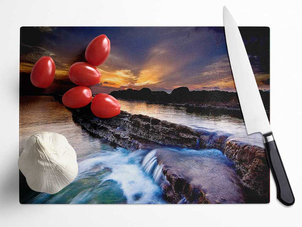 Taiwan Sunrise Glass Chopping Board