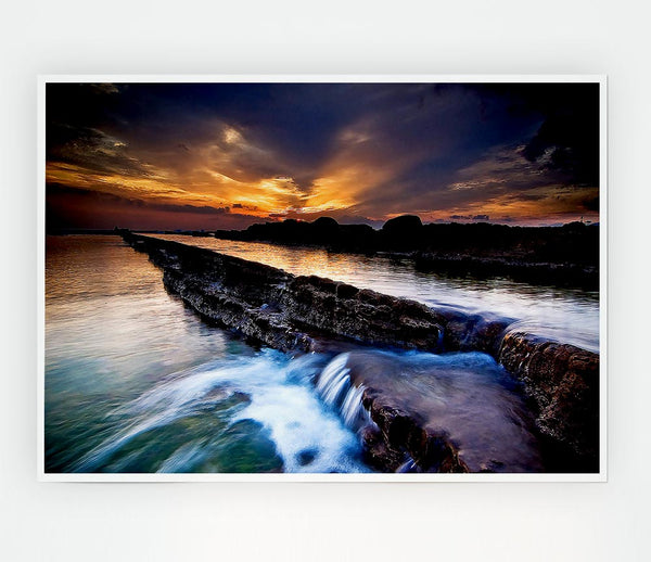 Taiwan Sunrise Print Poster Wall Art