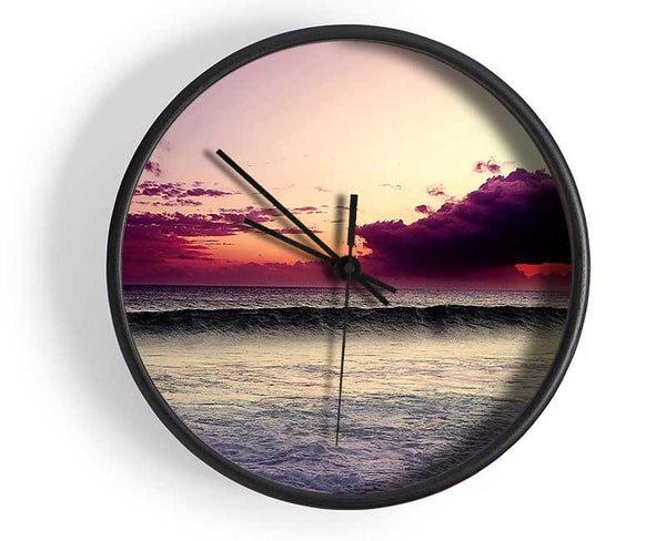 Ocean Wave Twilight Clock - Wallart-Direct UK