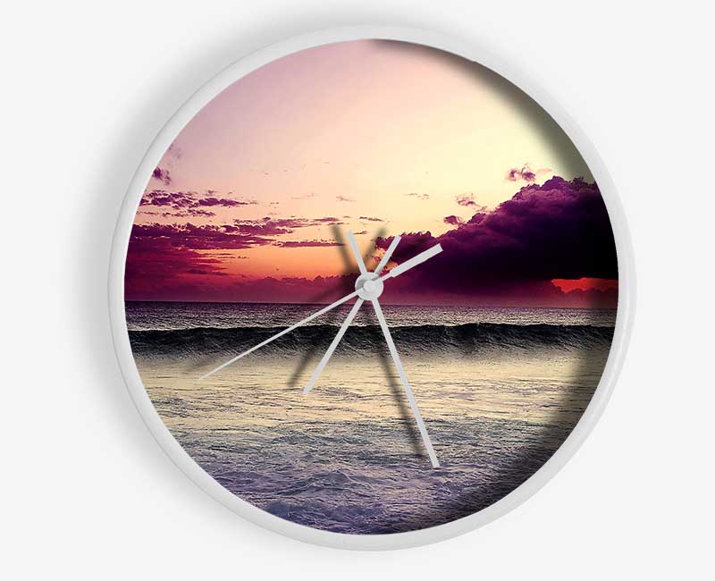 Ocean Wave Twilight Clock - Wallart-Direct UK