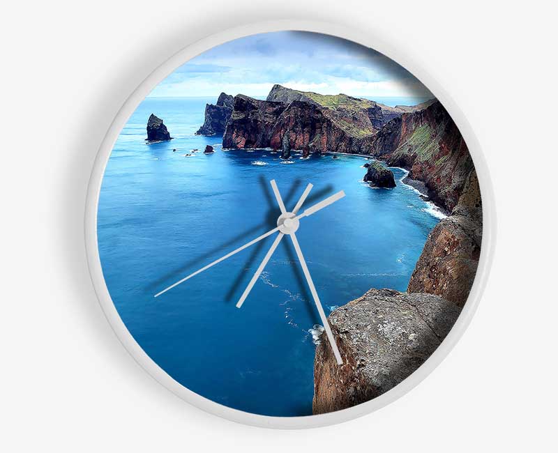 Coast Panoramic View Clock - Wallart-Direct UK