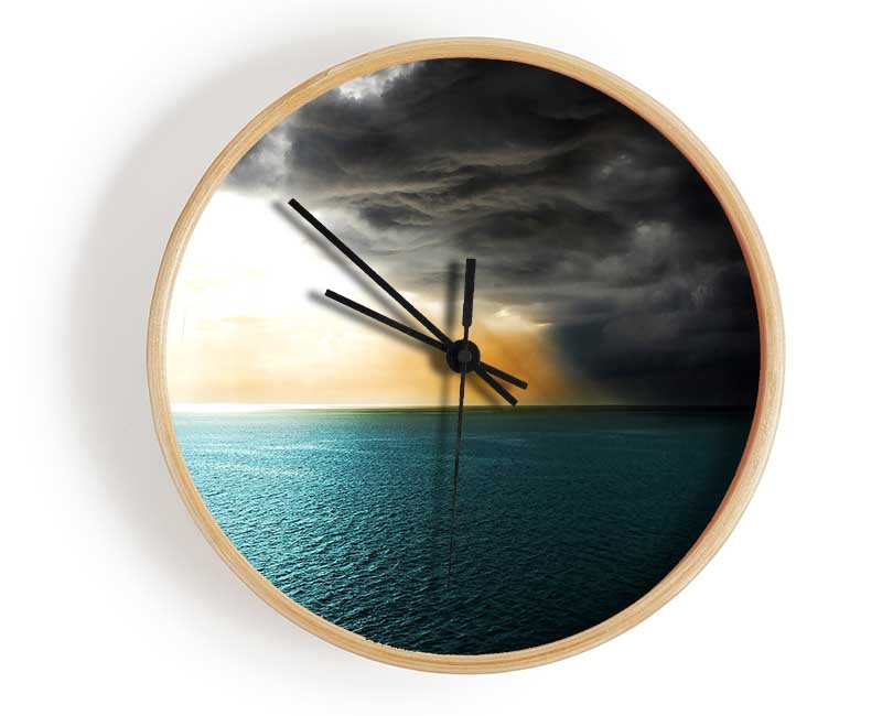 Sea Storm Clock - Wallart-Direct UK