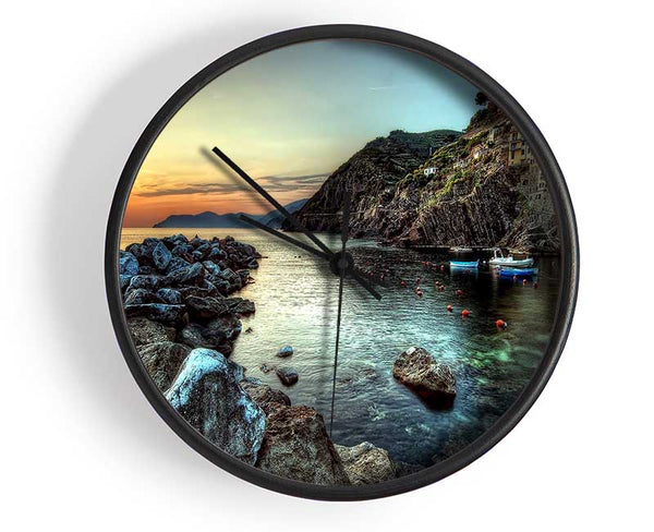 Coastal City Ocean Clock - Wallart-Direct UK