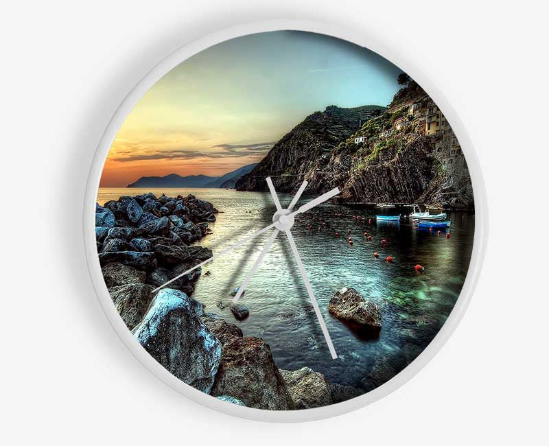 Coastal City Ocean Clock - Wallart-Direct UK