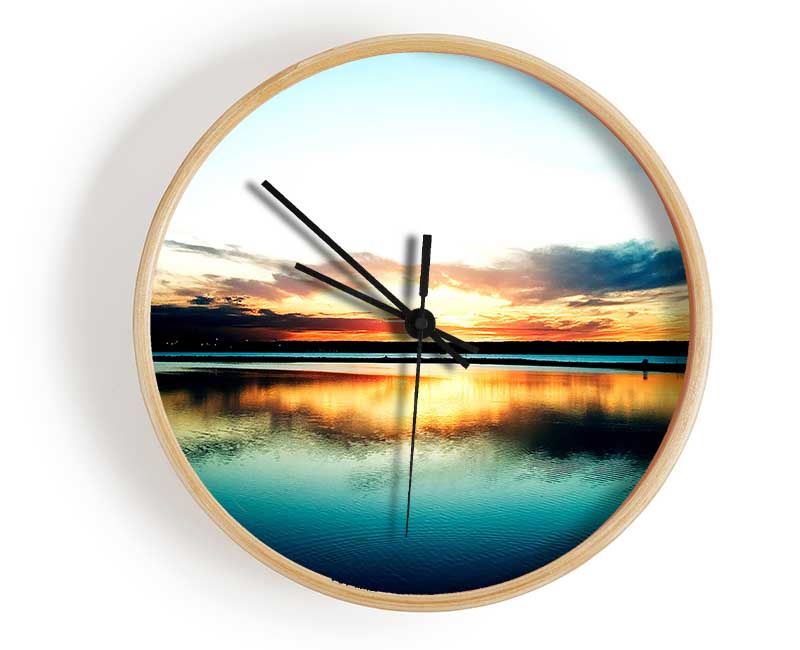 Sky Reflection Clock - Wallart-Direct UK