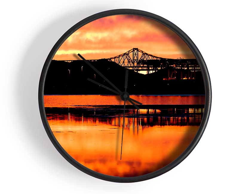 Where The Fire And The Water Become One Clock - Wallart-Direct UK