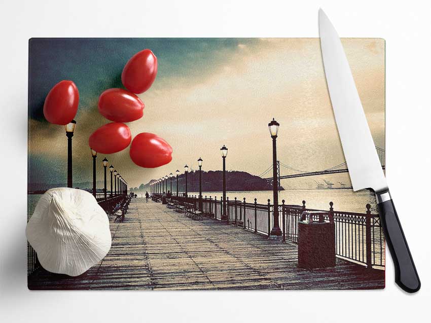 Promenade Storms Glass Chopping Board