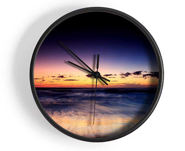 Ocean Beach At Twilight Clock - Wallart-Direct UK