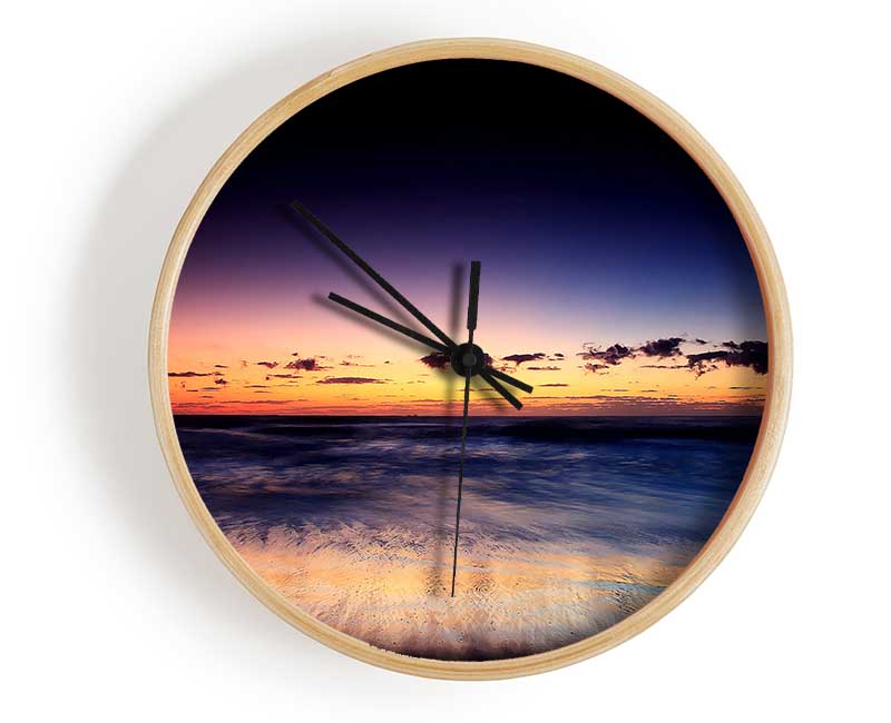 Ocean Beach At Twilight Clock - Wallart-Direct UK