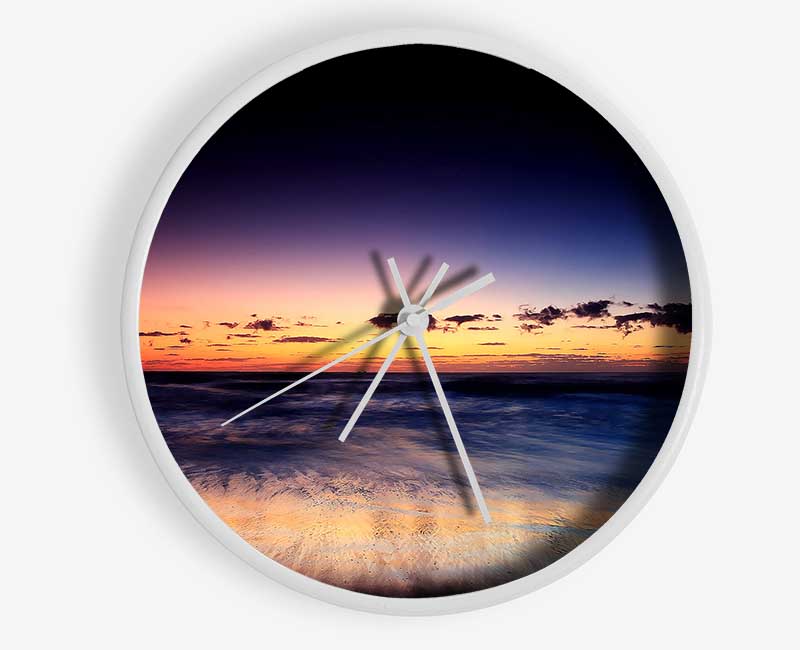 Ocean Beach At Twilight Clock - Wallart-Direct UK