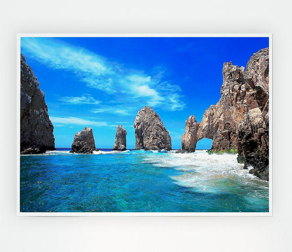 Cabo San Lucas Mexico Print Poster Wall Art