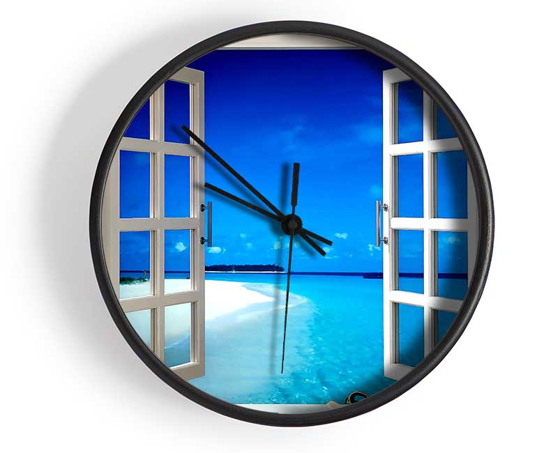 Tropical Breeze Clock - Wallart-Direct UK