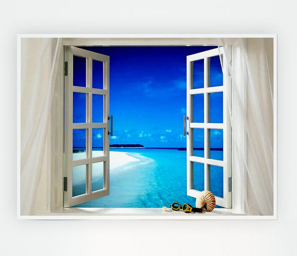 Tropical Breeze Print Poster Wall Art