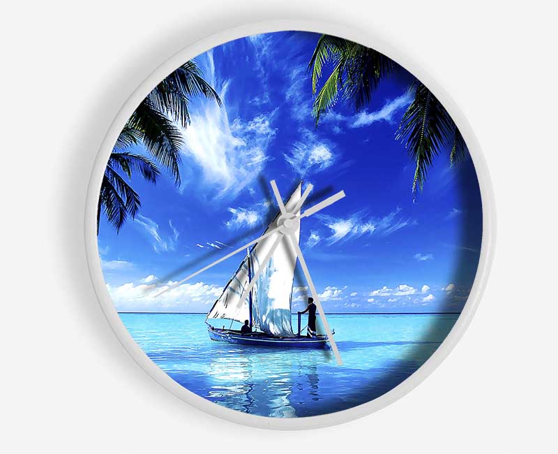 Sailing Over The Indian Ocean Clock - Wallart-Direct UK