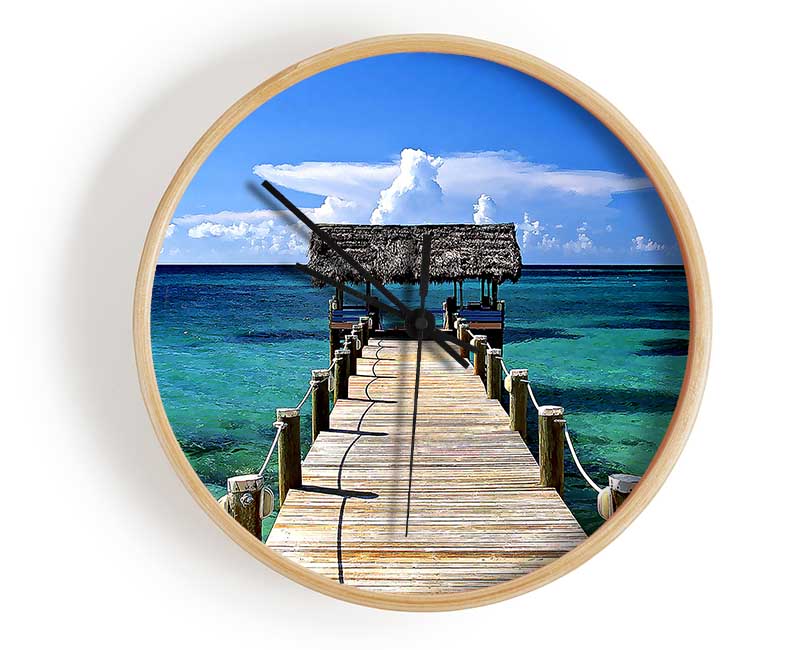 New Providence Island Bahamas Clock - Wallart-Direct UK