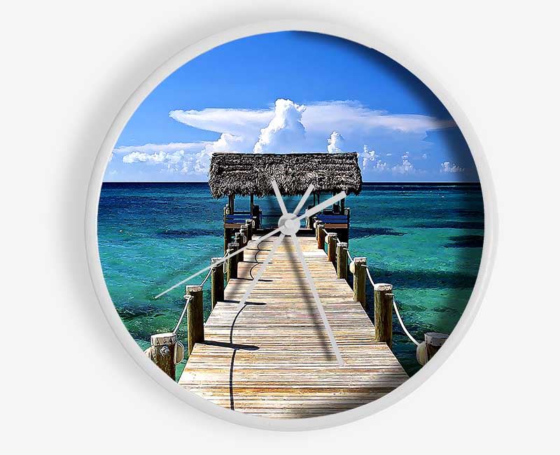 New Providence Island Bahamas Clock - Wallart-Direct UK