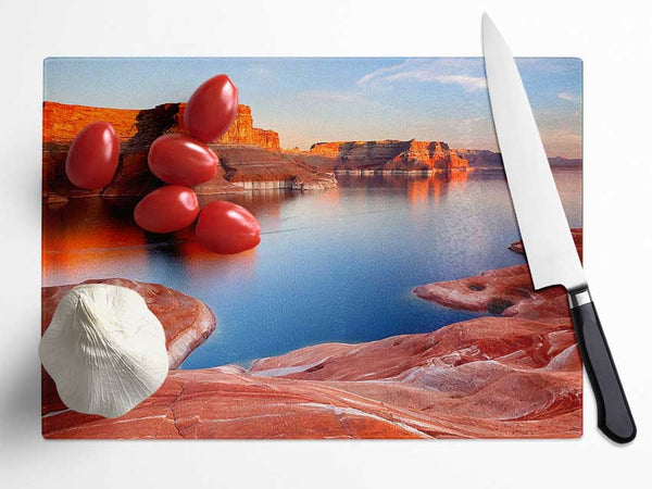 Padre Bay Lake Powell Utah Glass Chopping Board