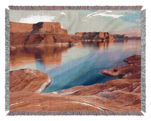 Padre Bay Lake Powell Utah Woven Blanket