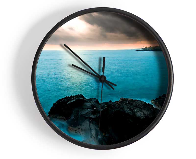 Island Of Hawaii Clock - Wallart-Direct UK