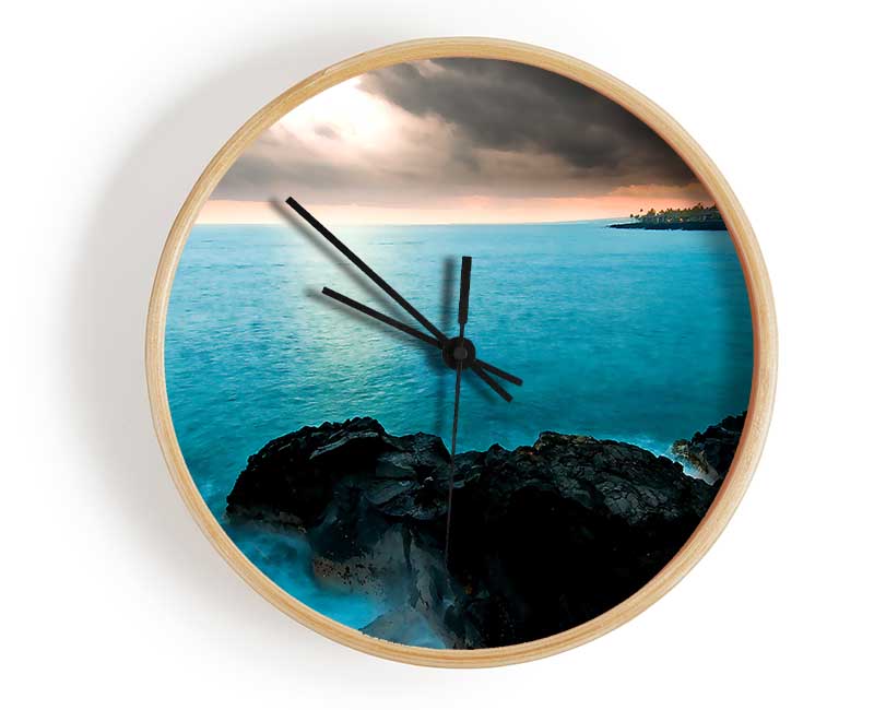 Island Of Hawaii Clock - Wallart-Direct UK