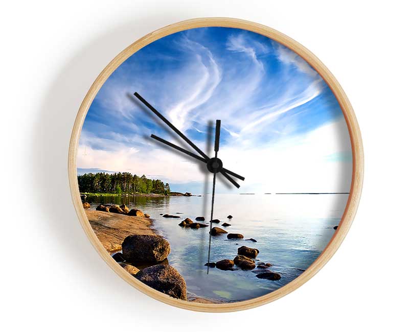 Island Of Rakin Kotka Clock - Wallart-Direct UK