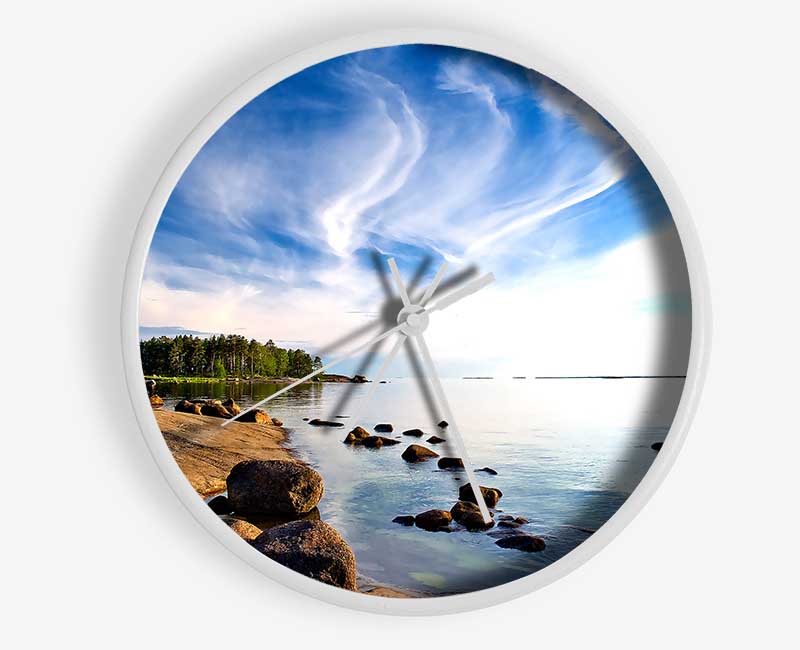 Island Of Rakin Kotka Clock - Wallart-Direct UK