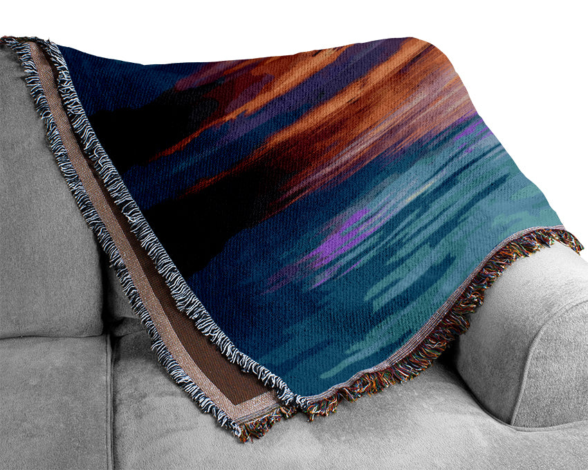 The Oceans Mirror Sky Woven Blanket