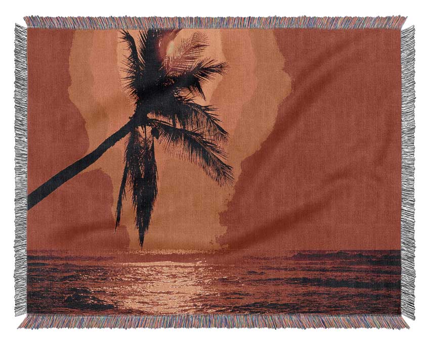 Palmtree Sunblaze Woven Blanket