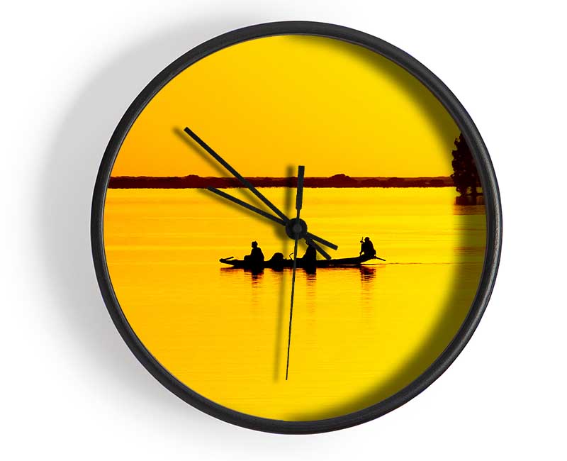 Fishermans Tranquil Passage Clock - Wallart-Direct UK