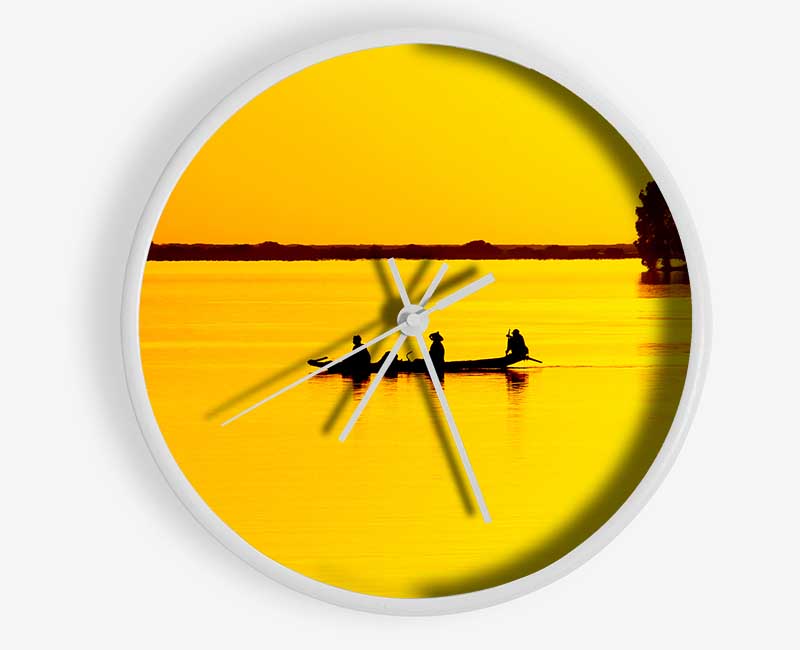 Fishermans Tranquil Passage Clock - Wallart-Direct UK