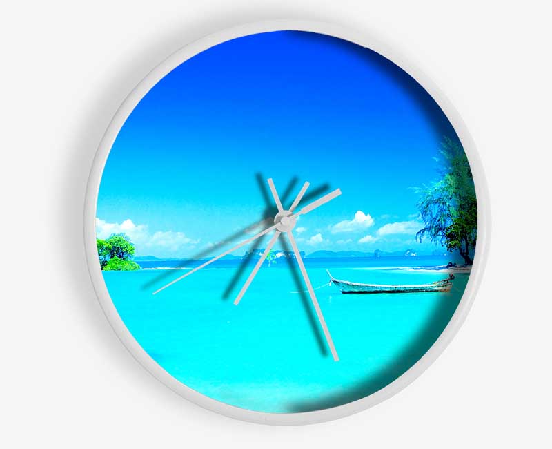 Tranquil Paradise Clock - Wallart-Direct UK