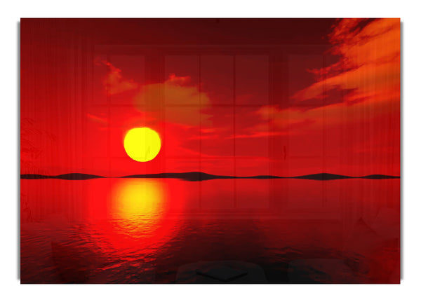 Red Sunblaze Reflection