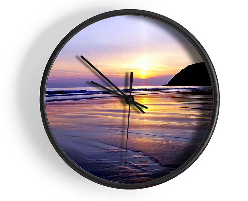 Peaceful Ocean Daybreak Clock - Wallart-Direct UK