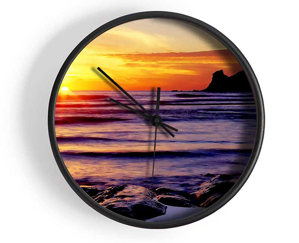 The Last Glimmer Of Sun Clock - Wallart-Direct UK