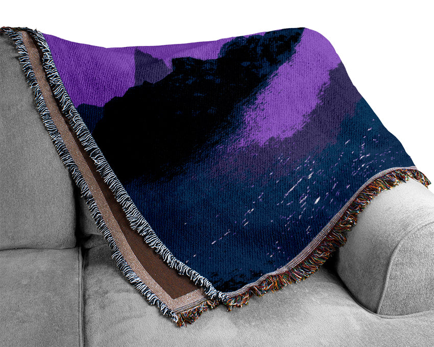 Surreal Pink Ocean Calm Woven Blanket