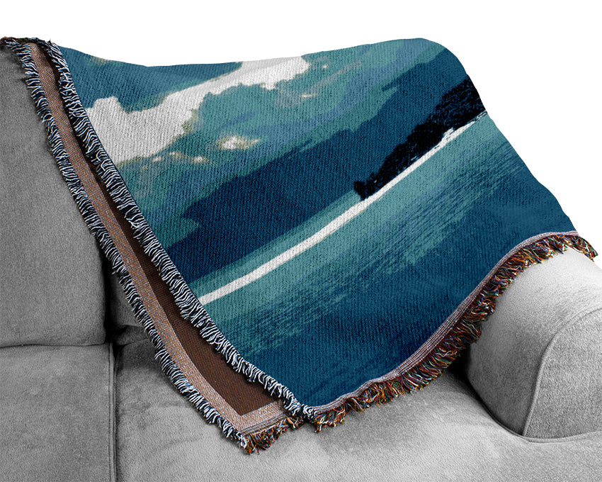 Just Turquoise Woven Blanket