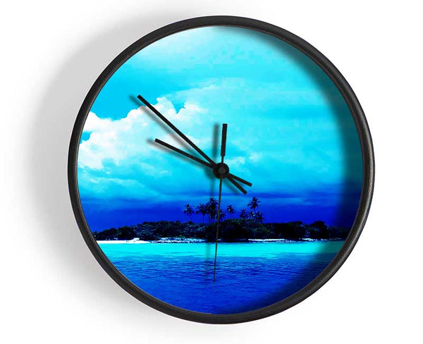 Just Turquoise Clock - Wallart-Direct UK