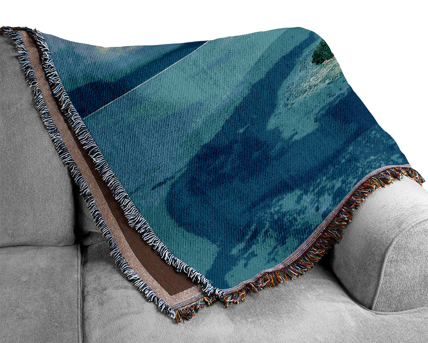 Turquoise Island Paradise Woven Blanket